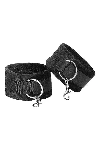 Anal Shots Toys Ouch Black White Velcro Hogtie With Hand and Ankle Cuffs Black
