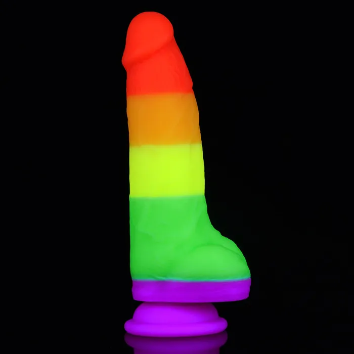 Female Sex Toys Rainbow Silicone Simulation Penis Dildo