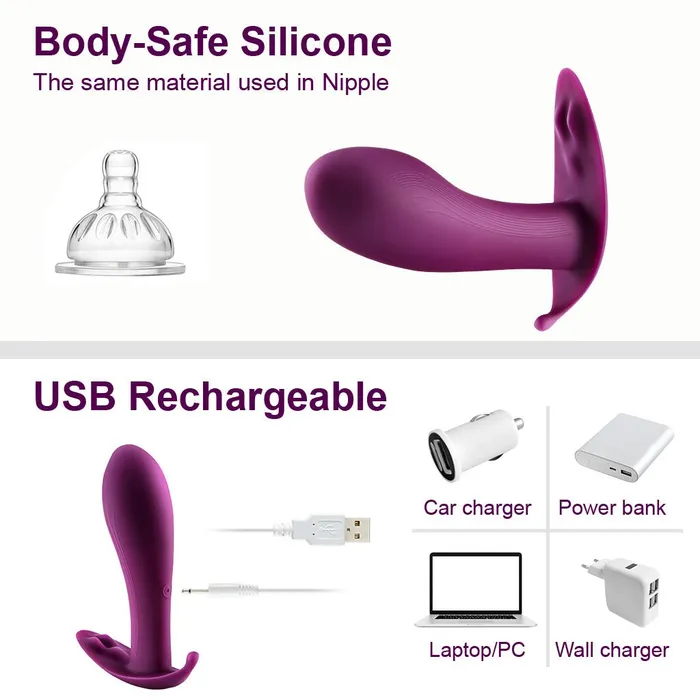 Luvkis Female Sex Toys Wireless Wearable Vibrator Butterfly Vibrating Egg