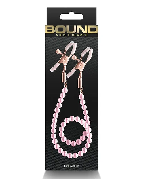 Ns Novelties INC Vibrators Bound Nipple Clamps Pink