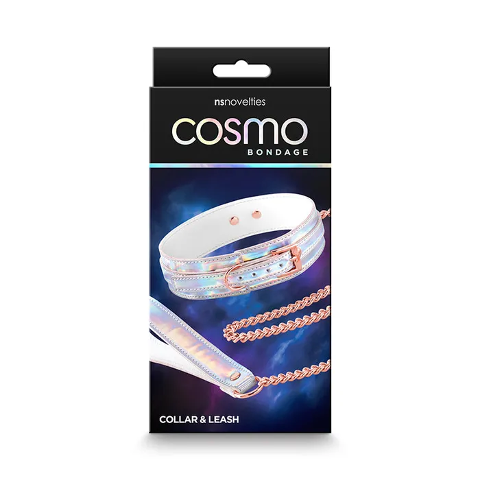 Couples Nalpac Cosmo Bondage Collar Leash Rainbow Role Playing