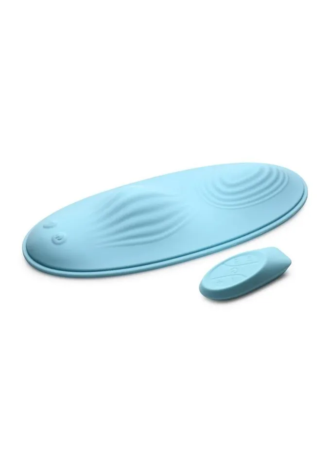 Inmi Wave Slider 28X Vibrating Silicone Pad with Remote Control Blue XR Brands Female Sex Toys