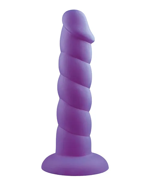 Rock Candy Dildos Rock Candy Suga Daddy 8 Silicone Dildo Purple
