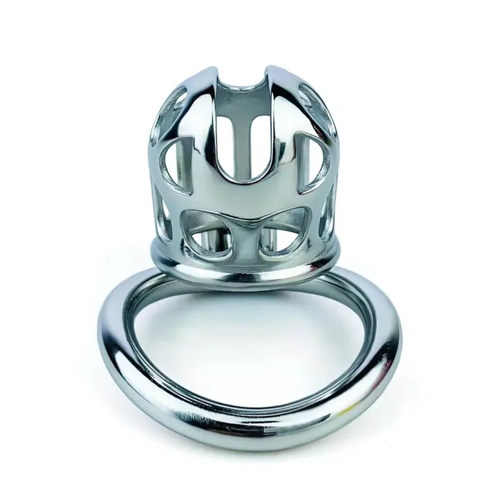 CHASTITY CAGE CO Male Sex Toys New Stainless Steel Chastity Cage With Uneven Ring CHASTITY CAGE CO Male Sex Toys New Stainless Steel Chastity Cage With Uneven Ring