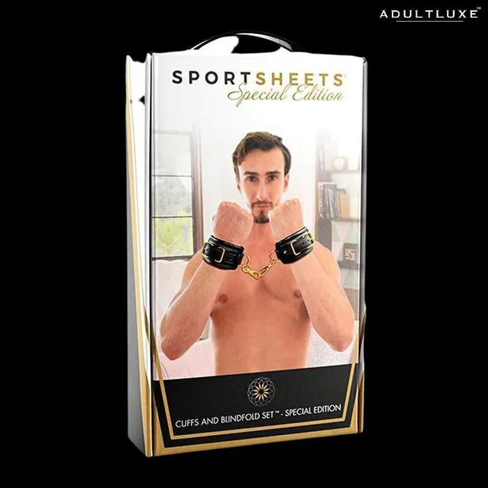 Couples Sportsheets Special Edition Cuffs Blindfold Set Sportsheets International