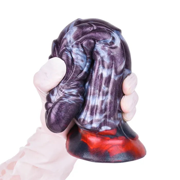 House of Dasein Female Sex Toys Fantasy Dildos Silicone Curved Penis Ribbed Fantasy Dragon Dildo With Suction Cup Female