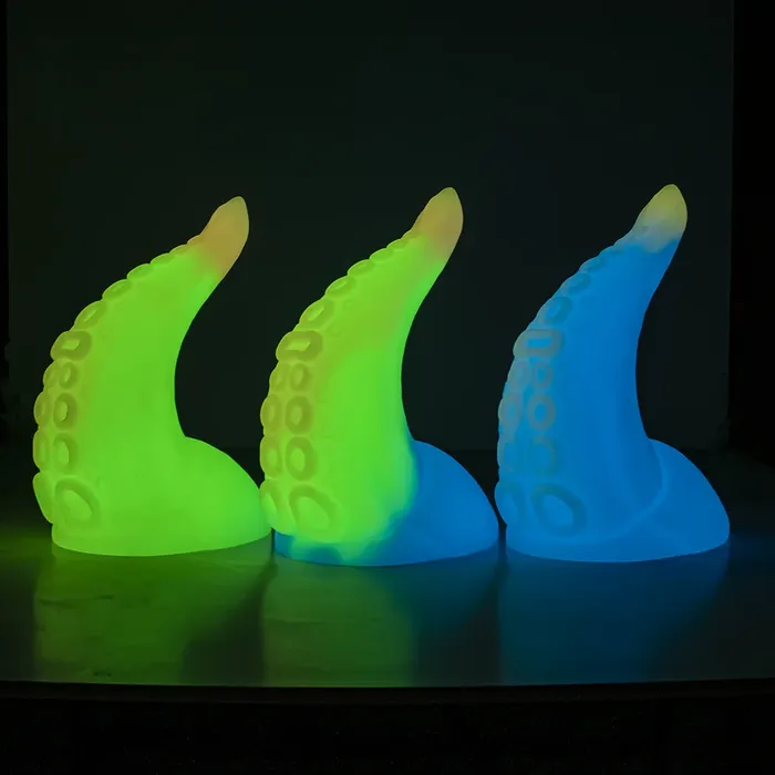 House of Dasein Realistic Dildos Soft Luminous Silicone Huge Anal Butt Plug Octopus Vagina Masturbation Toy Anal