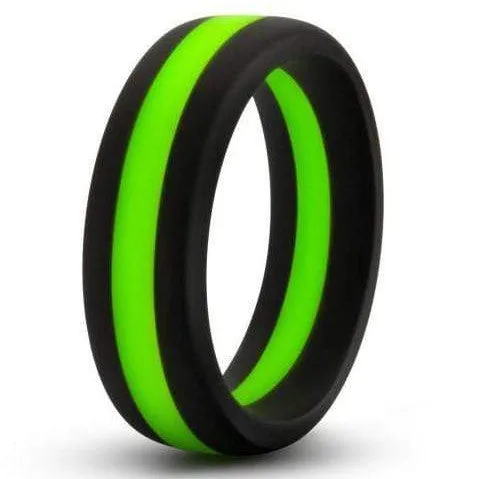 Male Sex Toys Blush Performance Silicone Go Pro Cock Ring Black Green