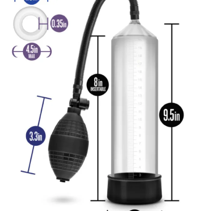 Performance Vx101 Male Enhancement Penis Pump Clear Blush Male Sex Toys