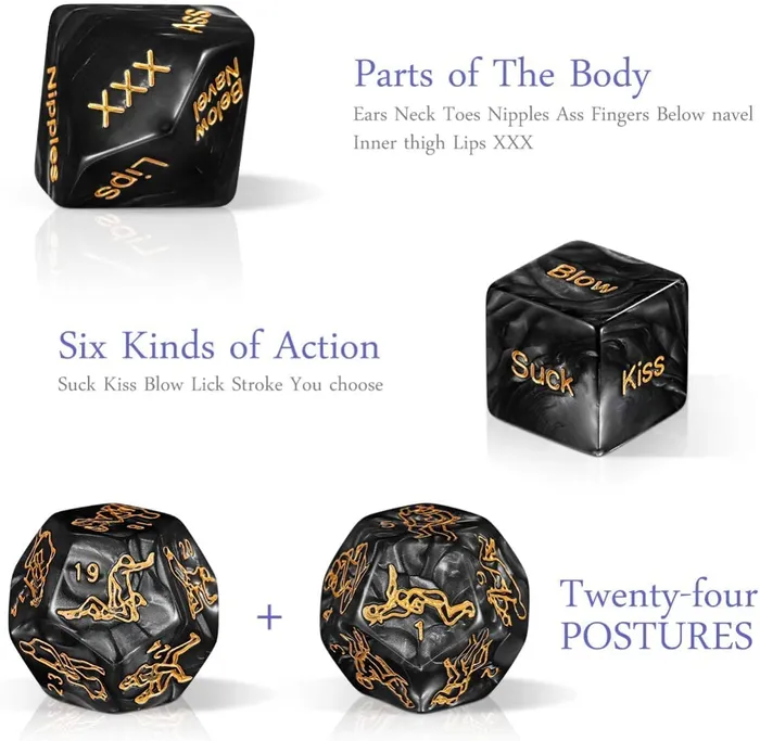 4 Pcs Romantic Sex Dice JazzToy Couples