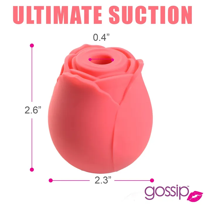 Curve Toys Female Sex Toys Gossip CUM INTO BLOOM Clitoral Suction Stimulator Rose Crave Rose Flower Vibrator