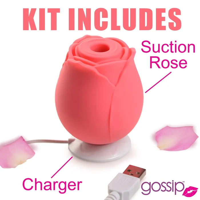 Curve Toys Female Sex Toys Gossip CUM INTO BLOOM Clitoral Suction Stimulator Rose Crave Rose Flower Vibrator