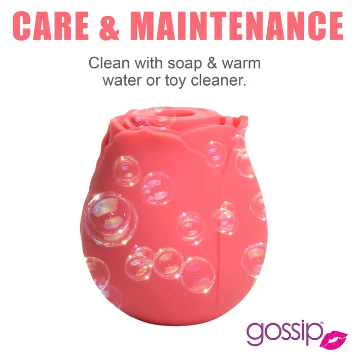 Curve Toys Female Sex Toys Gossip CUM INTO BLOOM Clitoral Suction Stimulator Rose Crave Rose Flower Vibrator