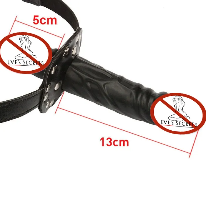 Female Sex Toys EVEs SECRETS DoubleEnded Dildo Gag Strapon Silicone Penis for Couples BDSM Sex Toys