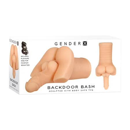Gender X Male Sex Toys Gender X Backdoor Bash Stroker Light Brown