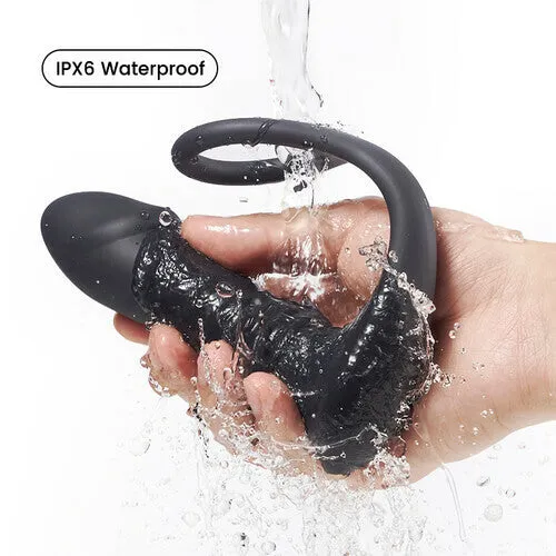 Male Sex Toys 10 Thrilling Vibration 3 Thrusting Silicone Remote Control Cock Ring Anal Vibrator Lusty Age
