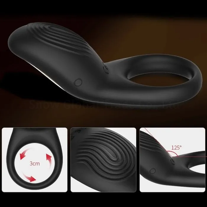 Male Sex Toys Lusty Age 8 Vibration Modes Wireless Remote Control Penis Ring