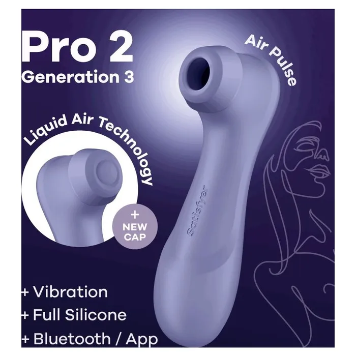 Satisfyer Pro 2 Gen 3 App Control Clitoral Stimulator Lilac Satisfyer Female Sex Toys