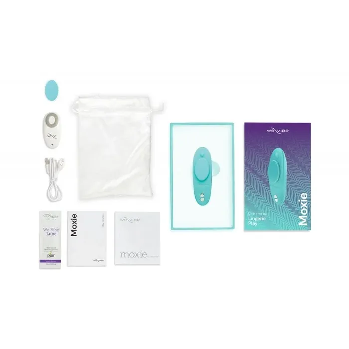 WeVibe Vibrators WeVibe Moxie Panty App Controlled Vibrator Aqua Black