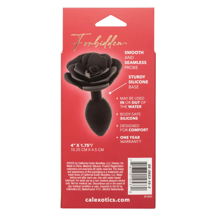 CalExotics Forbidden Large Rose Anal Plug Male Sex Toys CalExotics Forbidden Large Rose Anal Plug Male Sex Toys