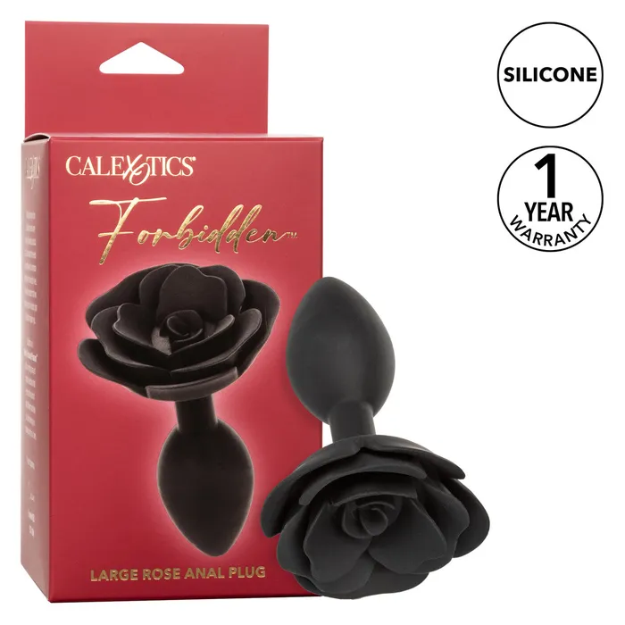 CalExotics Forbidden Large Rose Anal Plug Male Sex Toys CalExotics Forbidden Large Rose Anal Plug Male Sex Toys
