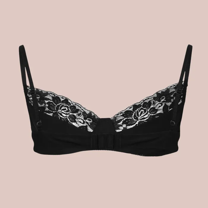Couples House of Chastity Silk Lace Edged Bra
