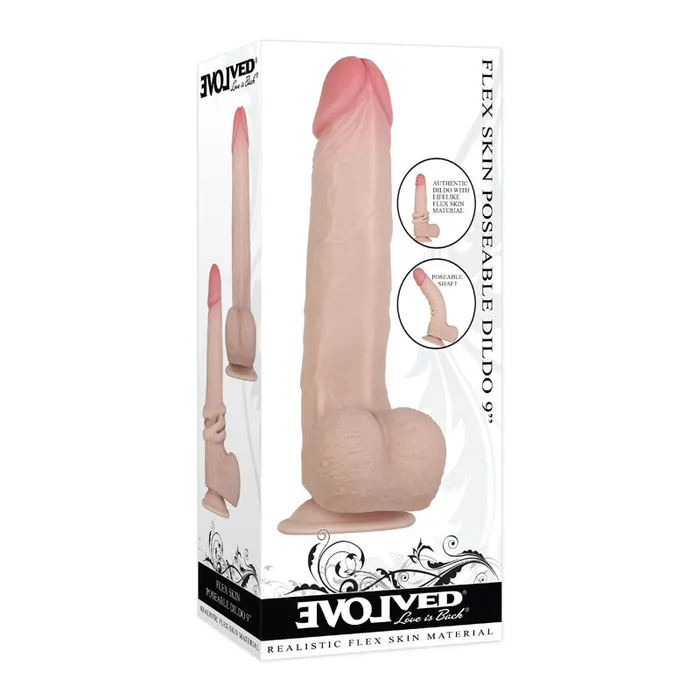 Evolved Flex Skin Poseable Dildo 9 various colours Evolved Novelties Dildos