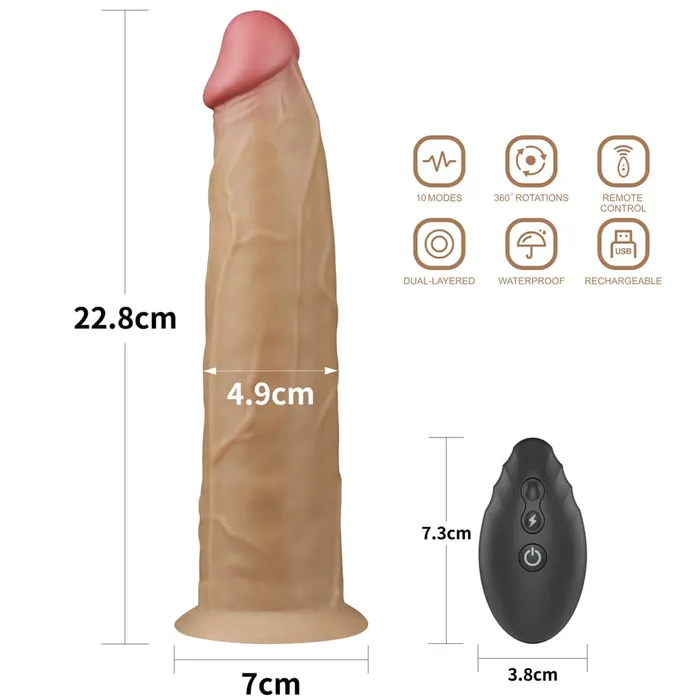 LOVETOY Dildos 90 Dual Density Platinum Silicone Dildo