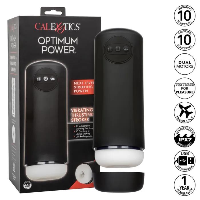 Male Sex Toys CalExotics Optimum Power Vibrating Thruster Stroker