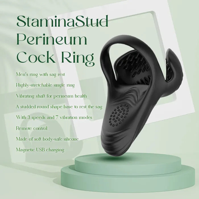 Stamina Stud Perineum Cock Ring FRISKY BUSINESS SG Male Sex Toys